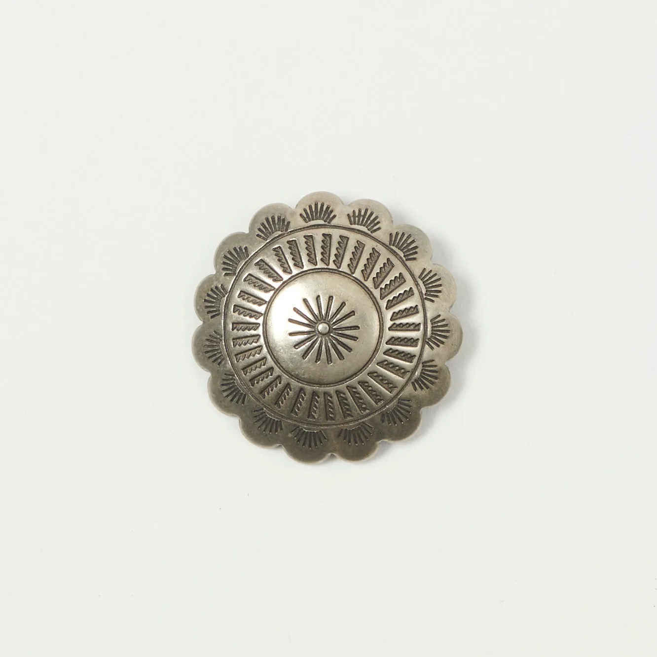 Yuketen 1 1/4 Concho Pin  - Nickel Silver