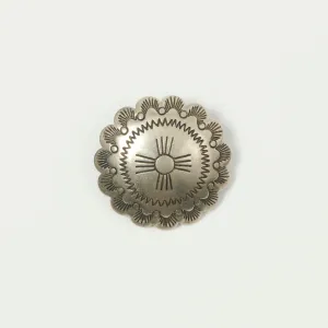 Yuketen 1 1/4 Concho Pin  - Nickel Silver
