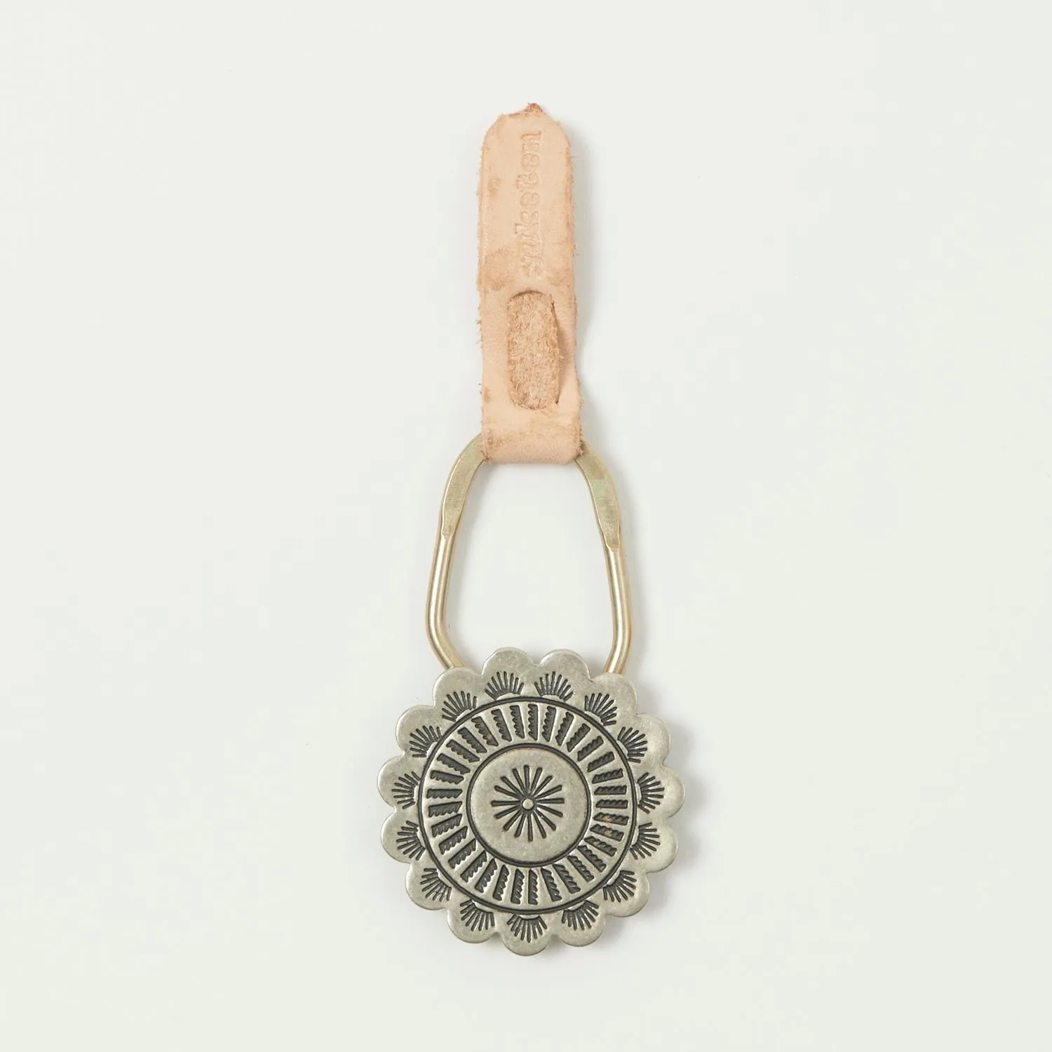 Yuketen Concho Key Chain - Nickel Silver