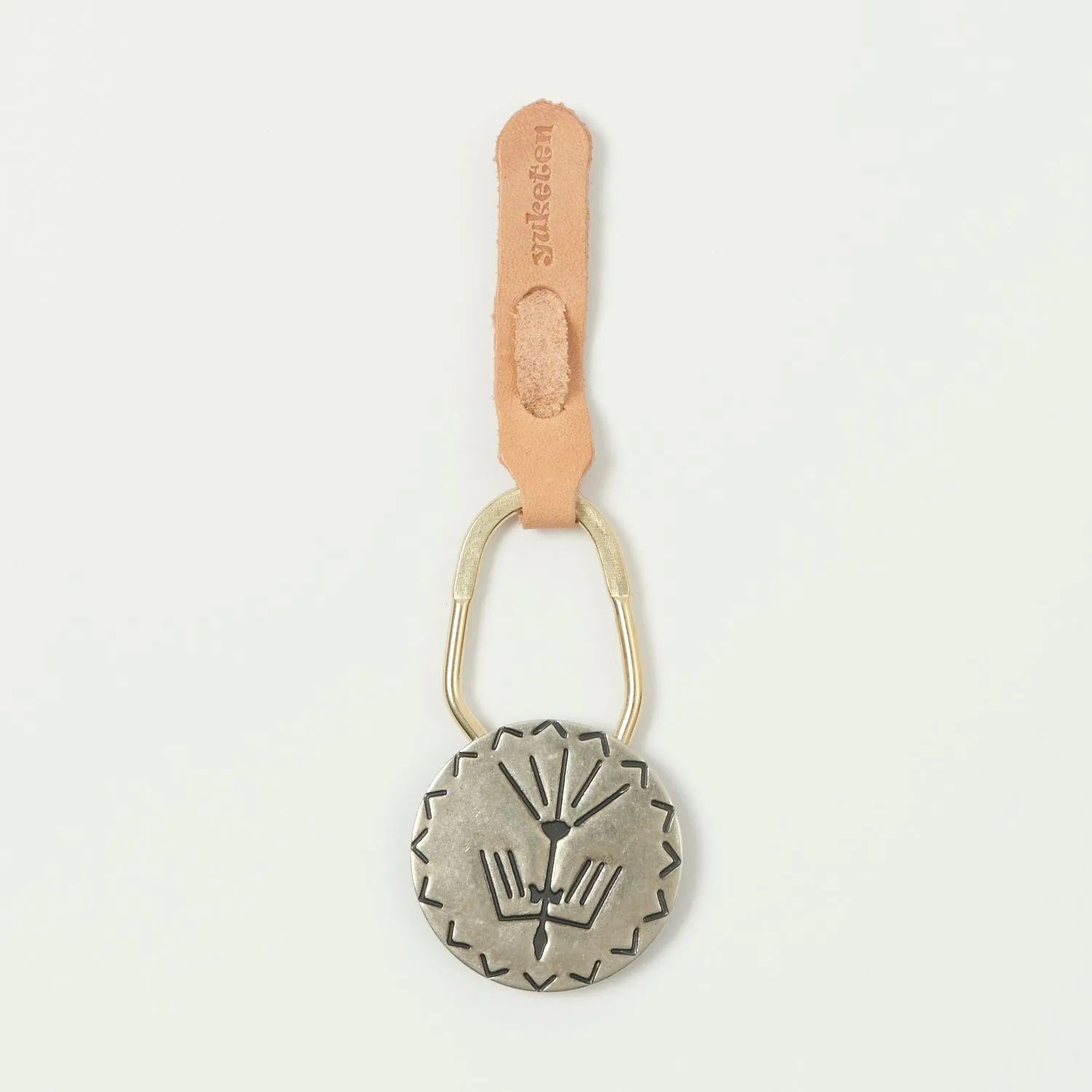 Yuketen Concho Key Chain - Nickel Silver