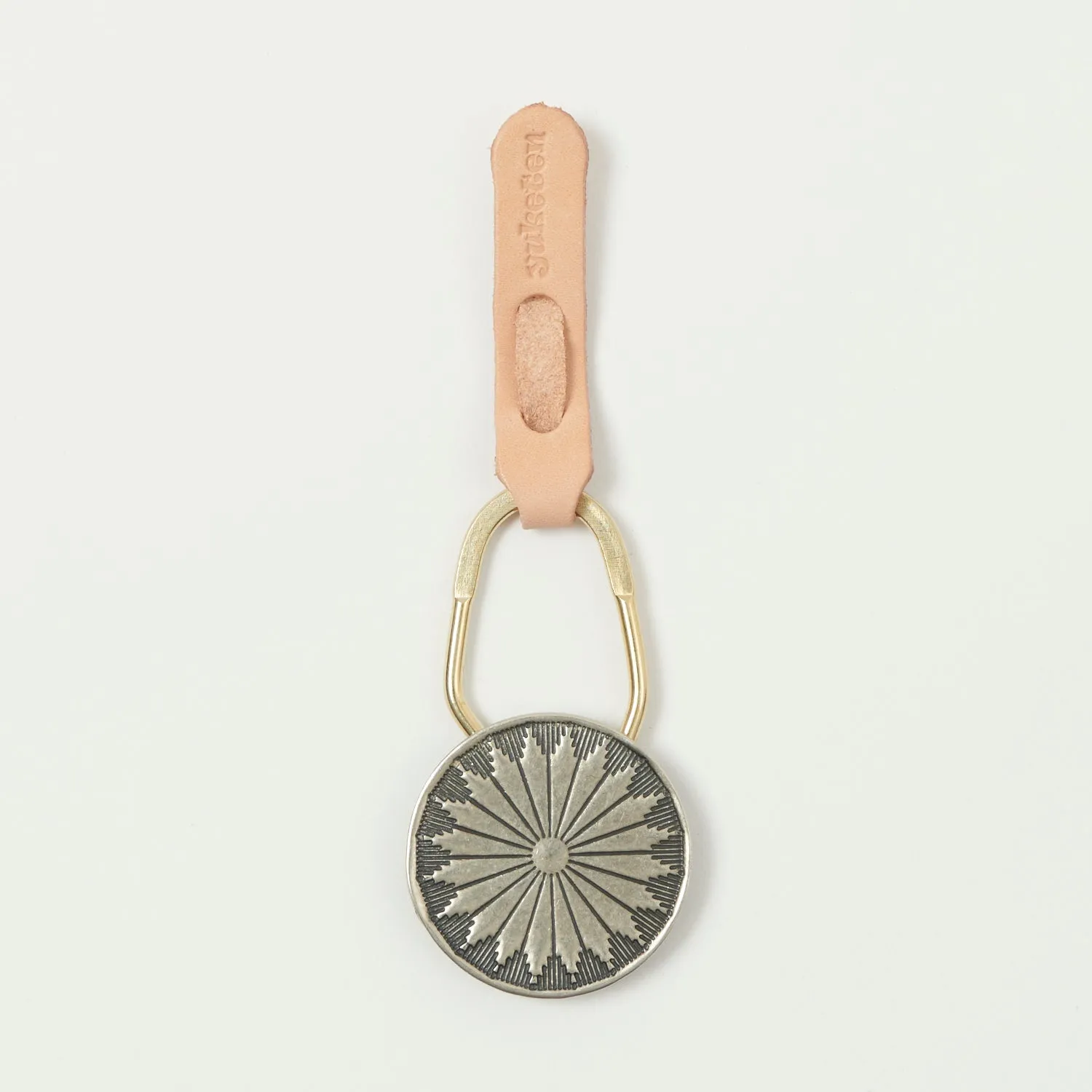 Yuketen Concho Key Chain - Nickel Silver