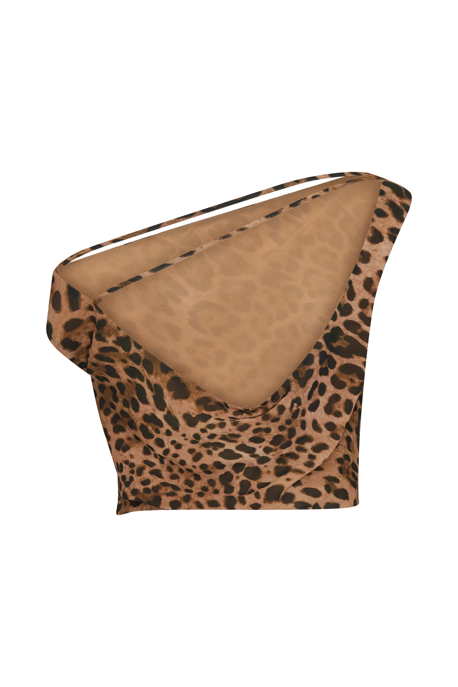 Yvonne Chiffon Off Shoulder Top - Leopard Print