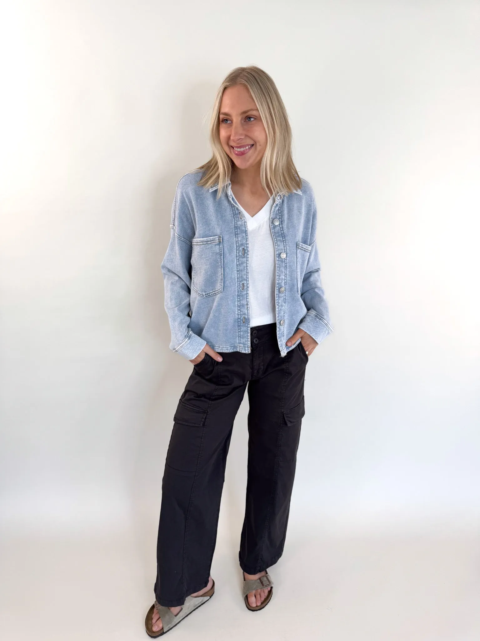 [Z SUPPLY] All Day Cropped Knit Jacket