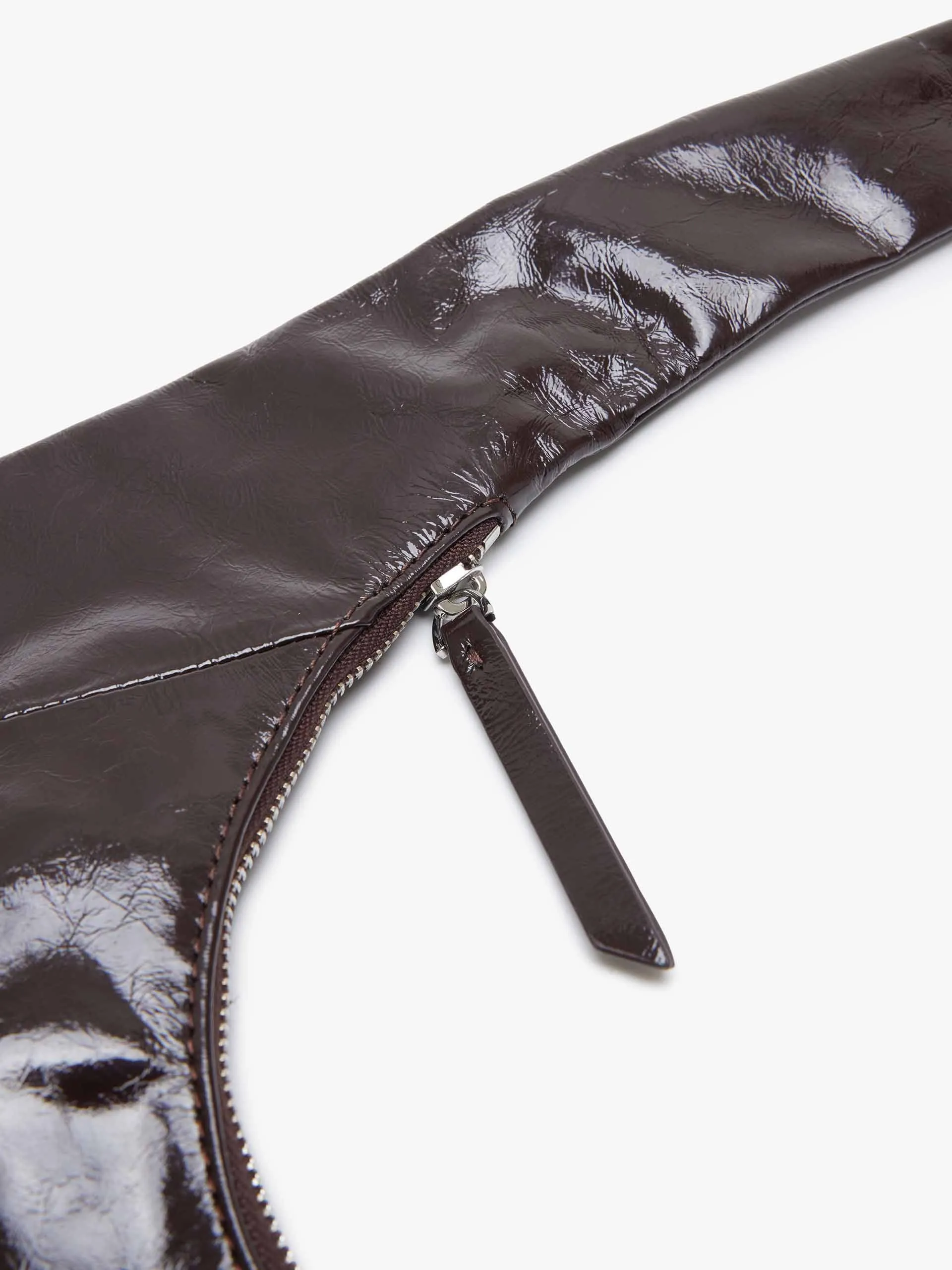 Zipper Detail Shoulder Bag