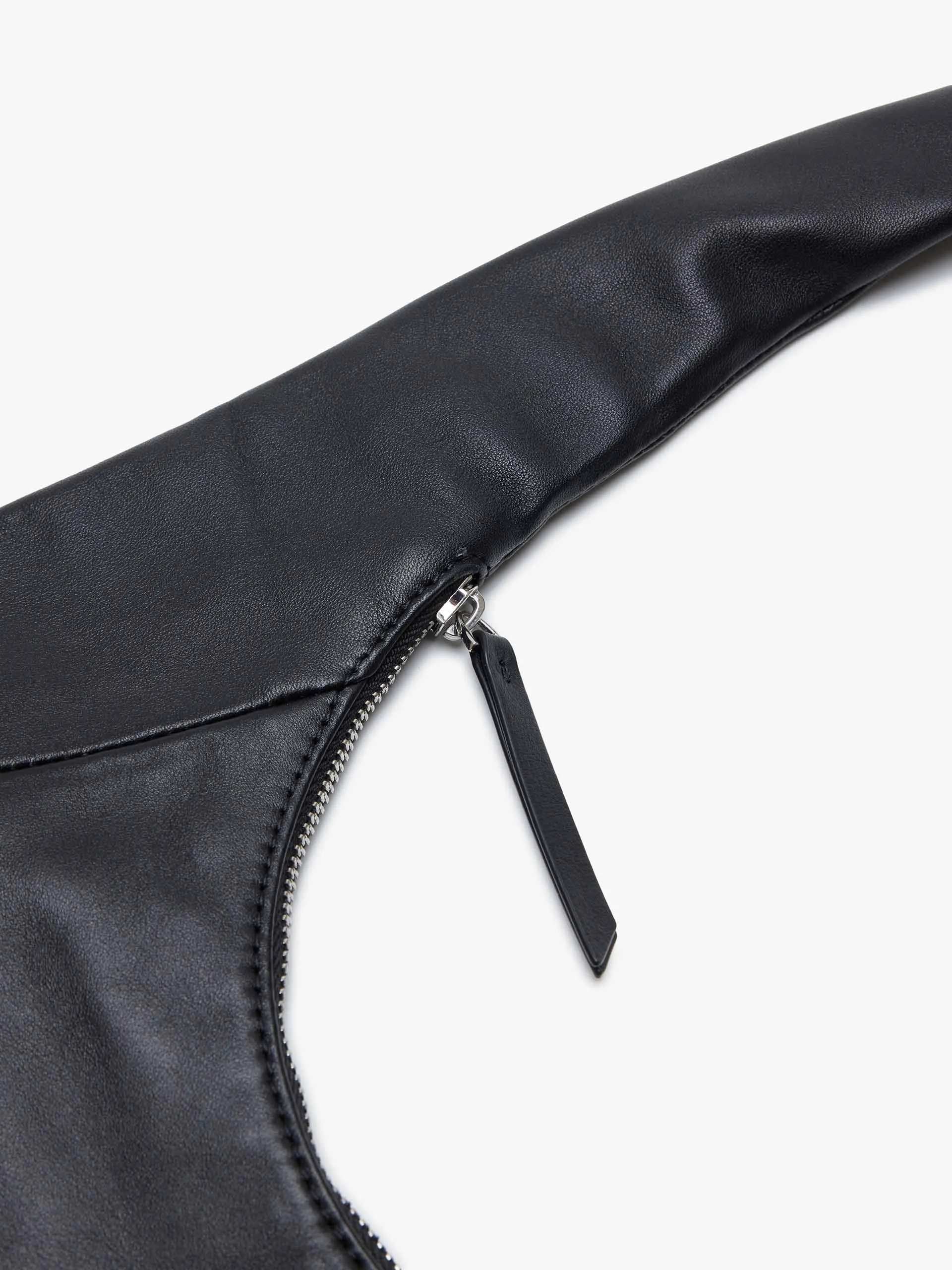 Zipper Soft Shoulder Tote Bag