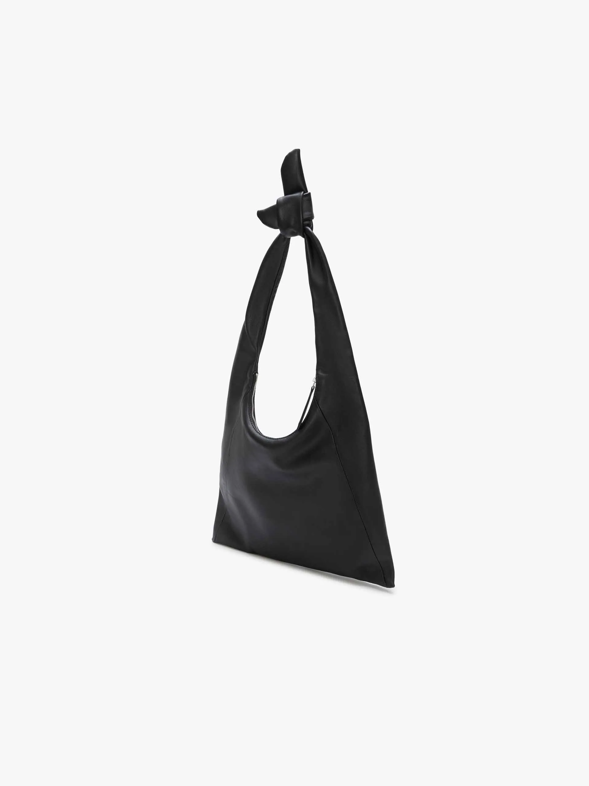 Zipper Soft Shoulder Tote Bag