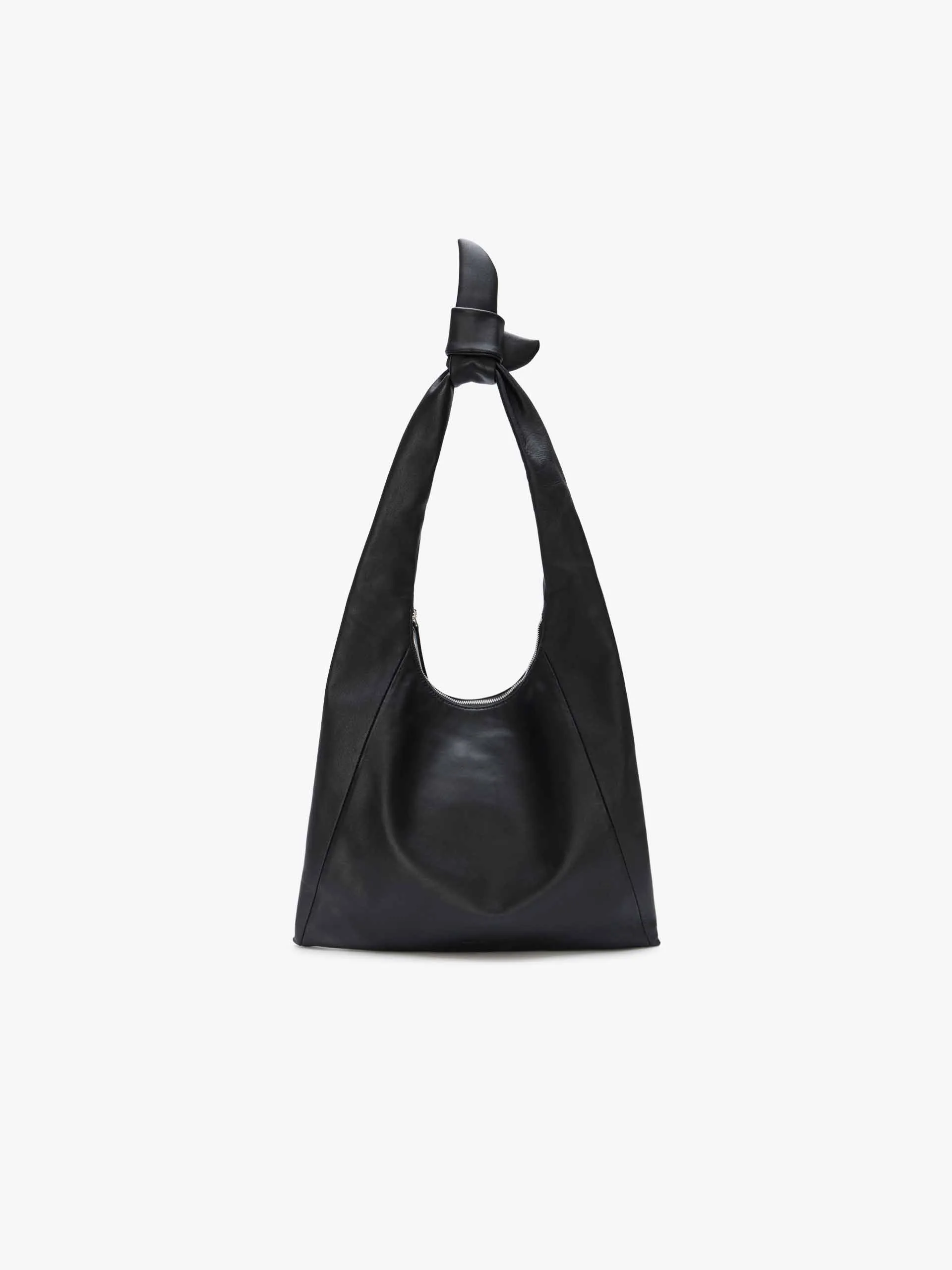 Zipper Soft Shoulder Tote Bag