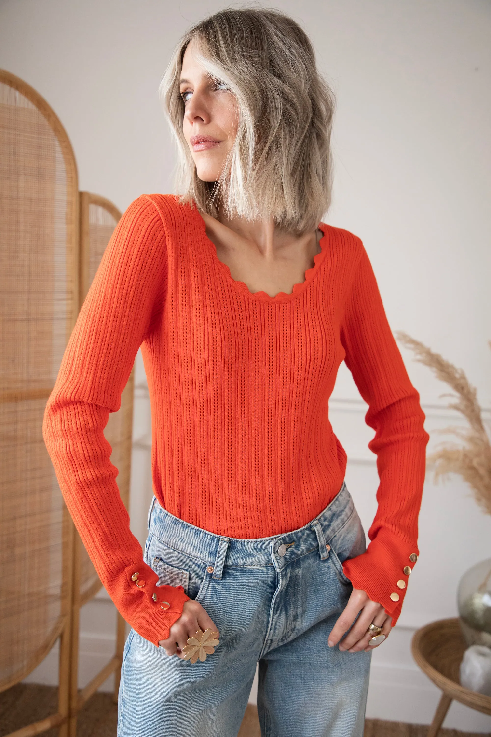 Zoë Orange - Longsleeve
