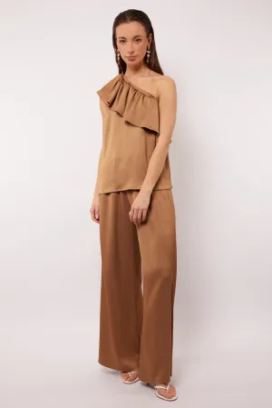 Zoelle Wide Leg Pants (Bronze)